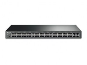 Switch TP-Link inteligente Gigabit JetStream de 48 T1600G-52TS  puertos con 4 ranuras SFP
